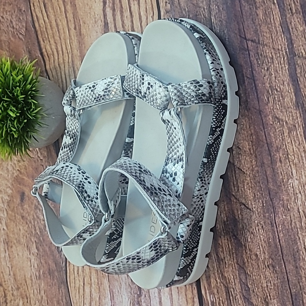 J/Slides Python Leather Sandals - Picture 2 of 12